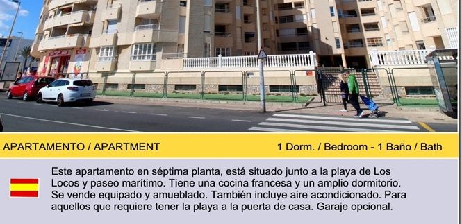 Однокомнатные апартаменты Playa De Los Locos, Торревьеха